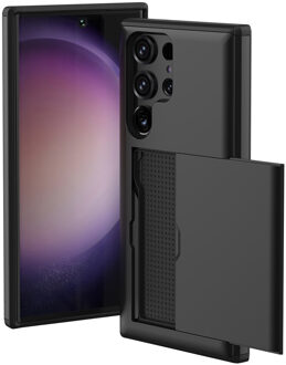 Imoshion Backcover met pasjeshouder voor de Samsung Galaxy S23 Ultra - Zwart