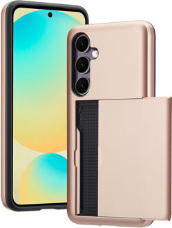 Imoshion Backcover met pasjeshouder voor de Samsung Galaxy S24 FE - Rosé Goud