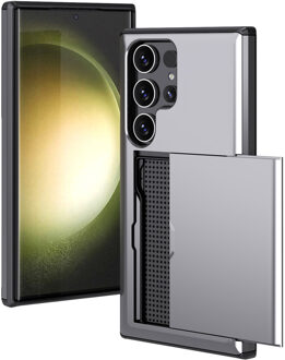 Imoshion Backcover met pasjeshouder voor de Samsung Galaxy S24 Ultra - Grijs