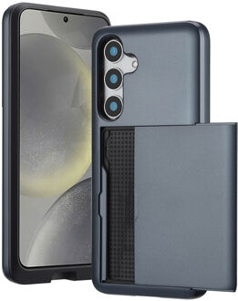 Imoshion Backcover met pasjeshouder voor de Samsung Galaxy S25 - Donkerblauw
