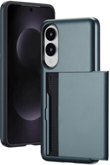 Imoshion Backcover met pasjeshouder voor de Samsung Galaxy S25 Edge - Donkerblauw