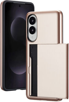 Imoshion Backcover met pasjeshouder voor de Samsung Galaxy S25 Edge - Rosé Goud