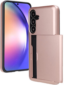 Imoshion Backcover met pasjeshouder voor de Samsung Galaxy S25 FE - Rosé Goud