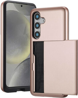 Imoshion Backcover met pasjeshouder voor de Samsung Galaxy S25 - Rosé Goud