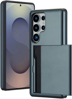 Imoshion Backcover met pasjeshouder voor de Samsung Galaxy S25 Ultra - Donkerblauw