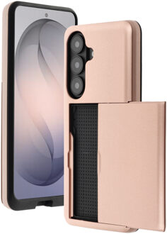 Imoshion Backcover met pasjeshouder voor de Samsung Galaxy S26 - Rose Gold Rosé goud