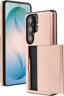 Imoshion Backcover met pasjeshouder voor de Samsung Galaxy S26 Ultra - Rose Gold Rosé goud