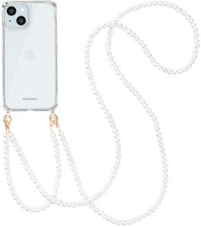 Imoshion Backcover met Telefoonkoorden voor de Apple iPhone 15 - Parels Transparant