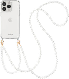 Imoshion Backcover met Telefoonkoorden voor de Apple iPhone 15 Pro - Parels Transparant