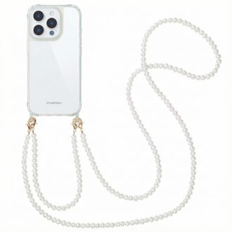 Imoshion Backcover met Telefoonkoorden voor de Apple iPhone 16 Pro Max - Parels Transparant