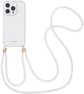 Imoshion Backcover met Telefoonkoorden voor de Apple iPhone 16 Pro Max - Parels Transparant