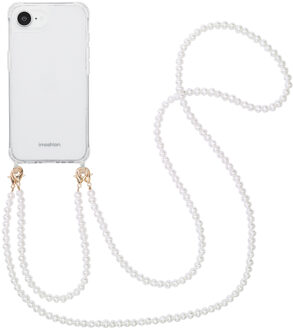 Imoshion Backcover met Telefoonkoorden voor de Apple iPhone 16e - Parels Transparant