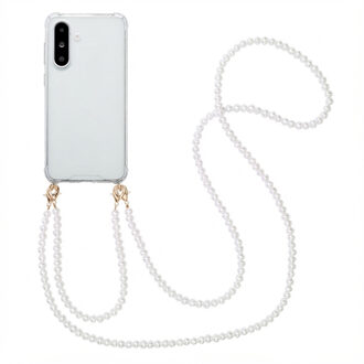 Imoshion Backcover met Telefoonkoorden voor de Samsung Galaxy A36 - Parels Transparant