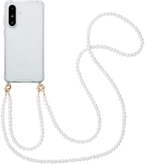 Imoshion Backcover met Telefoonkoorden voor de Samsung Galaxy A56 - Parels Transparant