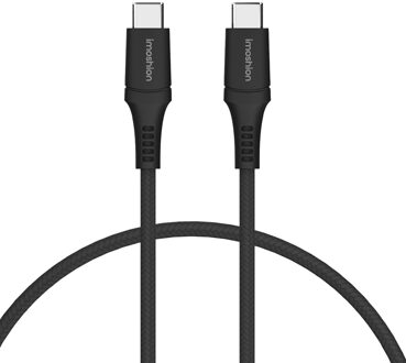 Imoshion Braided USB-C naar USB-C kabel - 2 meter - Zwart - 2m
