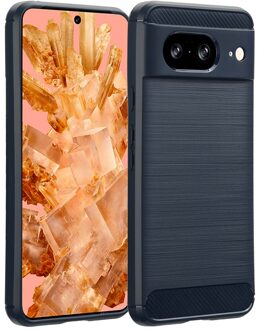 Imoshion Brushed Backcover voor de Google Pixel 8 - Donkerblauw