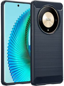 Imoshion Brushed Backcover voor de Honor Magic 6 Lite - Donkerblauw