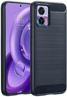 Imoshion Brushed Backcover voor de Motorola Edge 30 Neo - Donkerblauw