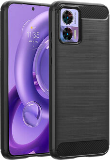 Imoshion Brushed Backcover voor de Motorola Edge 30 Neo - Zwart