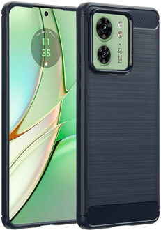 Imoshion Brushed Backcover voor de Motorola Edge 40 - Donkerblauw