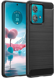 Imoshion Brushed Backcover voor de Motorola Edge 40 Neo - Zwart