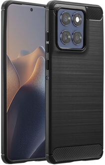 Imoshion Brushed Backcover voor de Motorola Edge 60 Fusion - Zwart