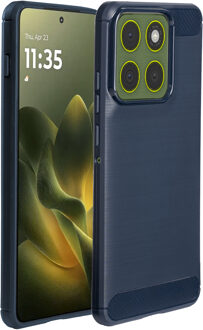 Imoshion Brushed Backcover voor de Motorola Edge 70 - Donkerblauw