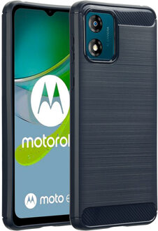 Imoshion Brushed Backcover voor de Motorola Moto E13 - Donkerblauw