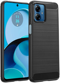 Imoshion Brushed Backcover voor de Motorola Moto G14 - Zwart