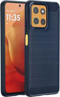 Imoshion Brushed Backcover voor de Motorola Moto G15 / G15 Power - Donkerblauw