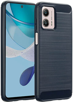 Imoshion Brushed Backcover voor de Motorola Moto G53 - Donkerblauw