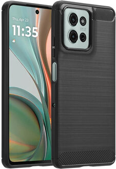 Imoshion Brushed Backcover voor de Motorola Moto G75 5G - Zwart