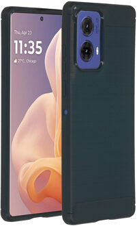 Imoshion Brushed Backcover voor de Motorola Moto G85 - Donkerblauw