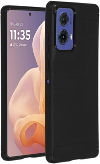 Imoshion Brushed Backcover voor de Motorola Moto G85 - Zwart