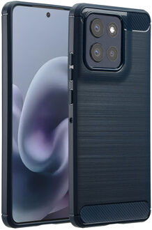 Imoshion Brushed Backcover voor de Motorola Moto G86 - Donkerblauw