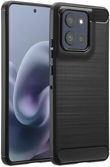 Imoshion Brushed Backcover voor de Motorola Moto G86 - Zwart