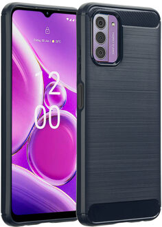 Imoshion Brushed Backcover voor de Nokia G42 - Donkerblauw