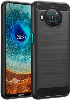 Imoshion Brushed Backcover voor de Nokia X10 / X20 - Zwart