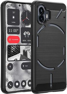 Imoshion Brushed Backcover voor de Nothing Phone (2) - Zwart