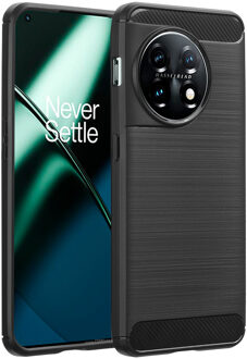 Imoshion Brushed Backcover voor de OnePlus 11 - Zwart
