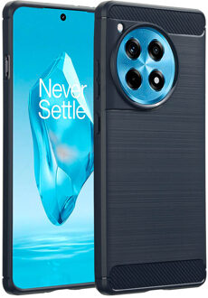 Imoshion Brushed Backcover voor de OnePlus 12R - Donkerblauw