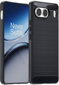 Imoshion Brushed Backcover voor de OnePlus Nord 4 - Zwart