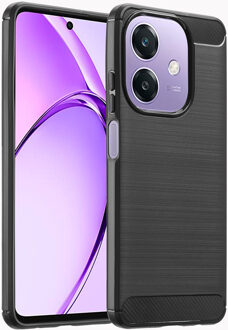 Imoshion Brushed Backcover voor de Oppo A40 (4G) / Oppo A40M (4G) / Oppo A60 (5G) - Zwart