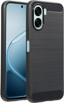 Imoshion Brushed Backcover voor de Oppo A6x (5G) - Zwart