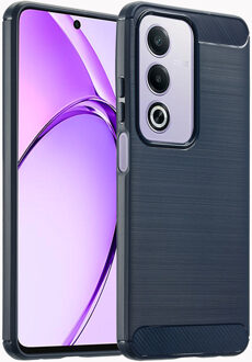 Imoshion Brushed Backcover voor de Oppo A80 5G - Donkerblauw