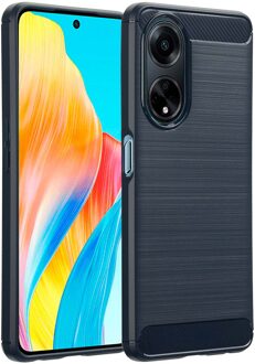 Imoshion Brushed Backcover voor de Oppo A98 - Donkerblauw