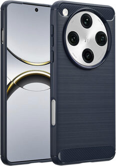 Imoshion Brushed Backcover voor de Oppo Find X8 Pro - Donkerblauw