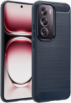 Imoshion Brushed Backcover voor de Oppo Reno 12 Pro - Donkerblauw