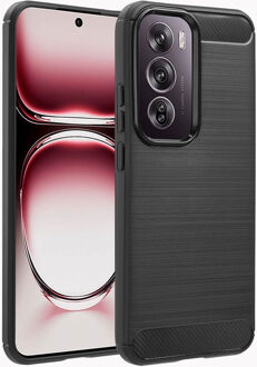 Imoshion Brushed Backcover voor de Oppo Reno 12 Pro - Zwart