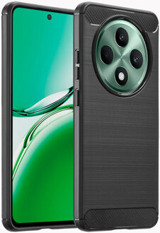 Imoshion Brushed Backcover voor de Oppo Reno 12F 5G - Zwart